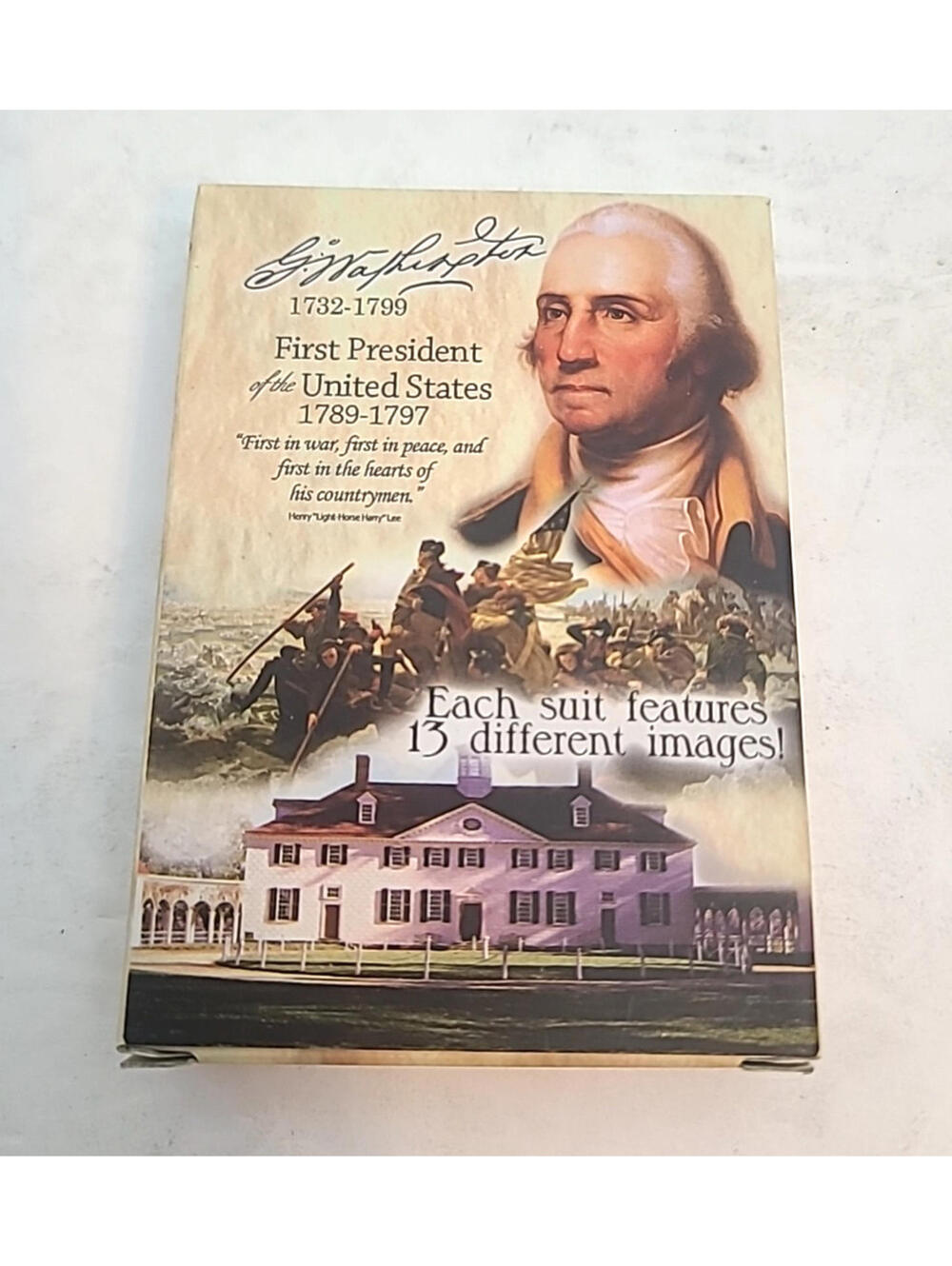 George Washington First President Of The United States Playing Cards Historical
